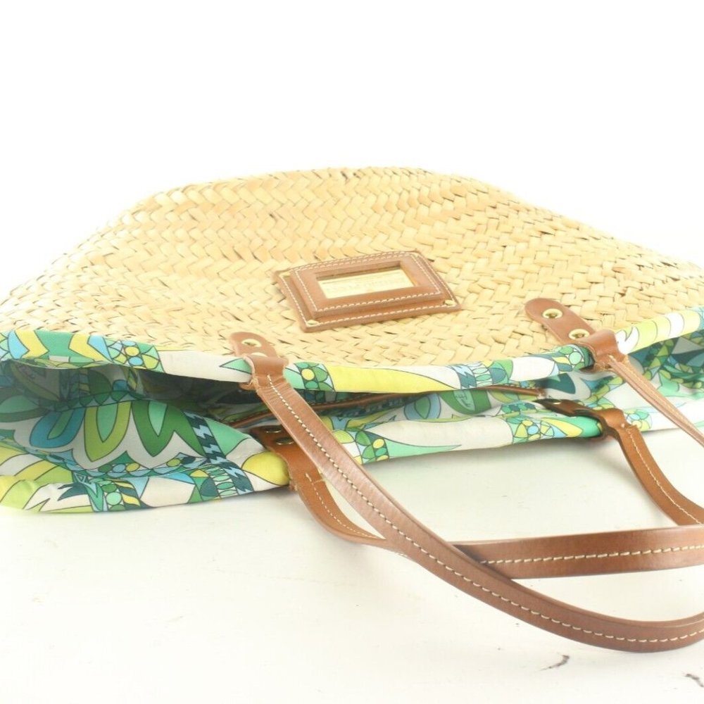 Emilio Pucci Wicker Basket Tote 1EP1026K - Picture 8 of 12